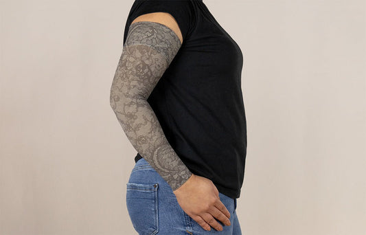 Midnight Lace Gradient Compression Arm Sleeve - LympheDIVAs