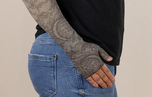 Midnight Lace Gradient Compression Gauntlet - LympheDIVAs