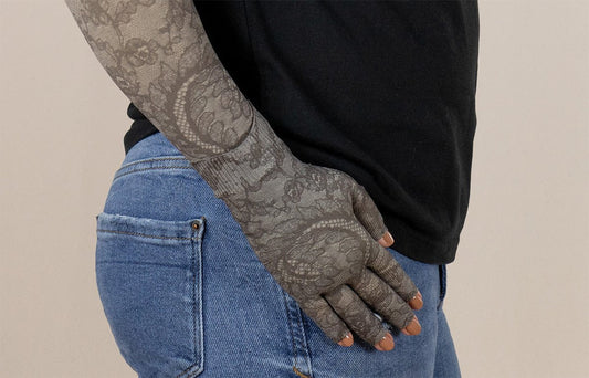 Midnight Lace Gradient Compression Glove - LympheDIVAs