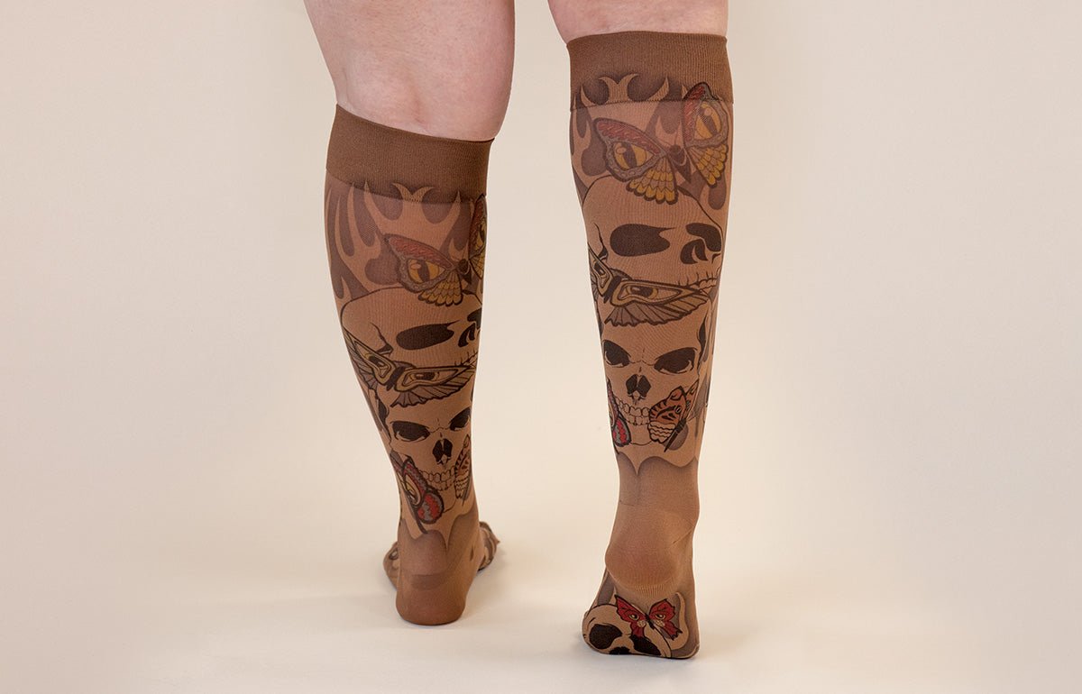 Misfit Mocha Gradient Compression Socks - LympheDIVAs