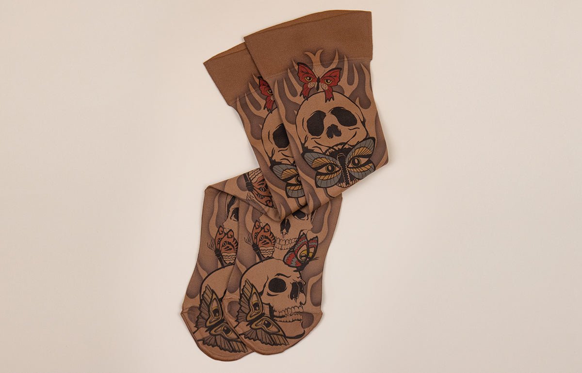 Misfit Mocha Gradient Compression Socks - LympheDIVAs
