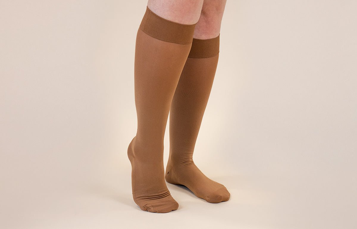 Mocha Gradient Compression Socks - LympheDIVAs