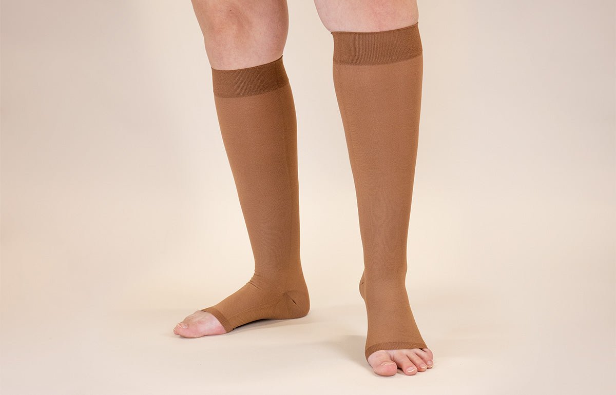 Mocha Gradient Compression Socks - LympheDIVAs