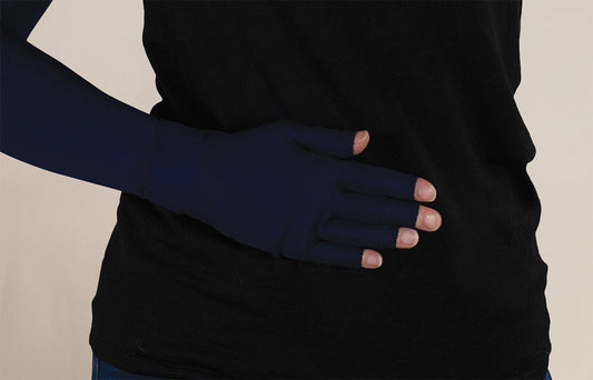 Navy Gradient Compression Glove - LympheDIVAs