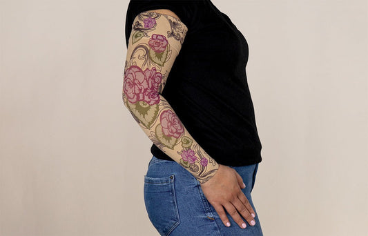 Oops Rack: Begonia Gradient Compression Arm Sleeve - LympheDIVAs