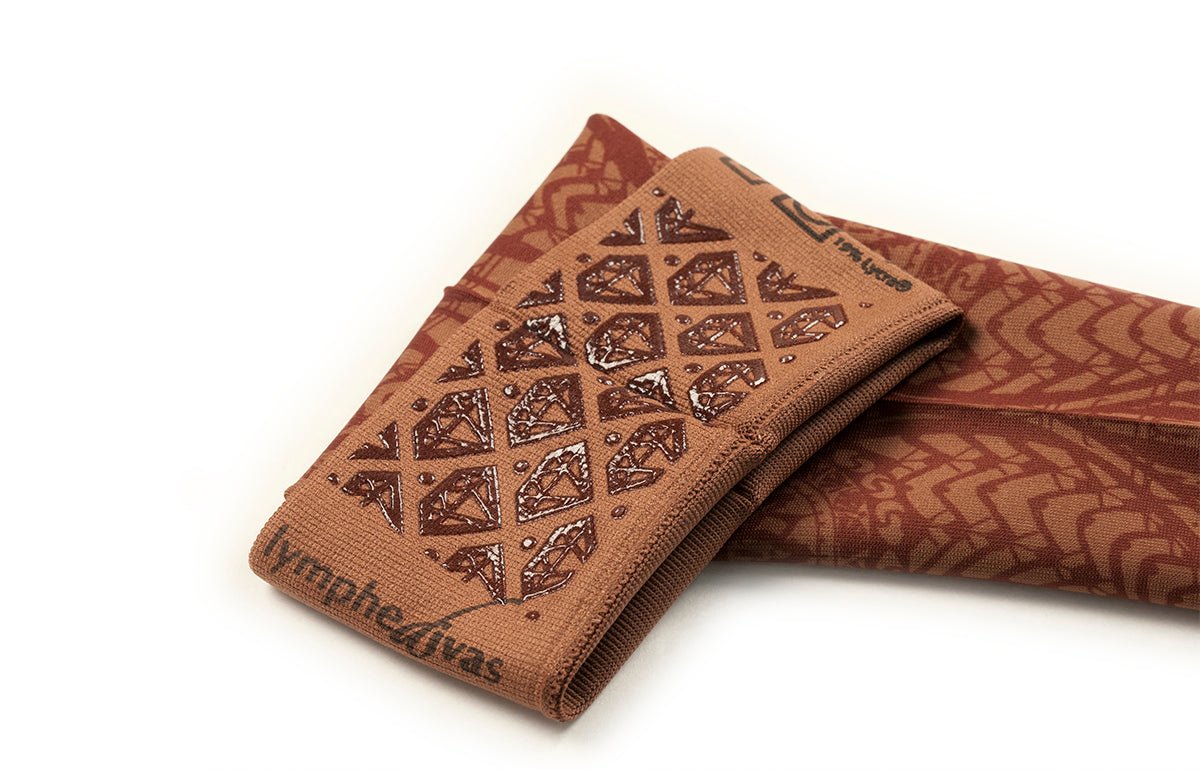 Oops Rack: Bodhi Mocha Gradient Compression Arm Sleeve - LympheDIVAs