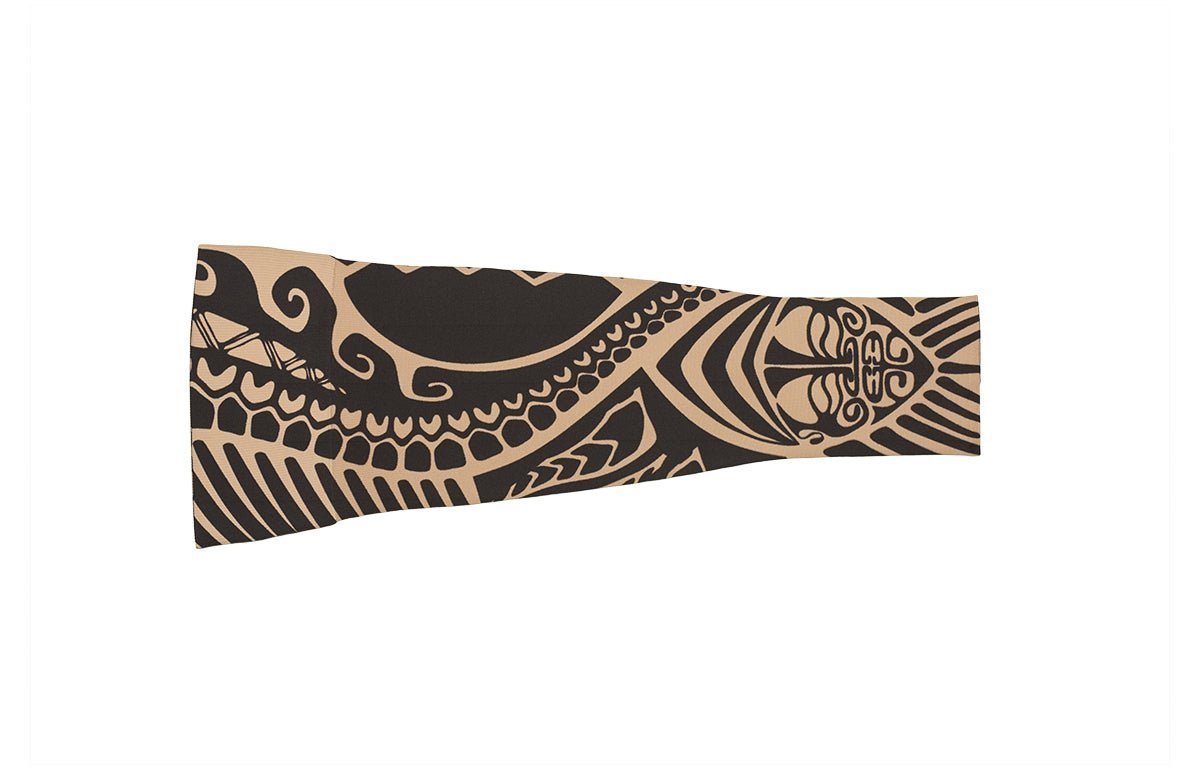 Oops Rack: Fierce Beige Gradient Compression Arm Sleeve - LympheDIVAs