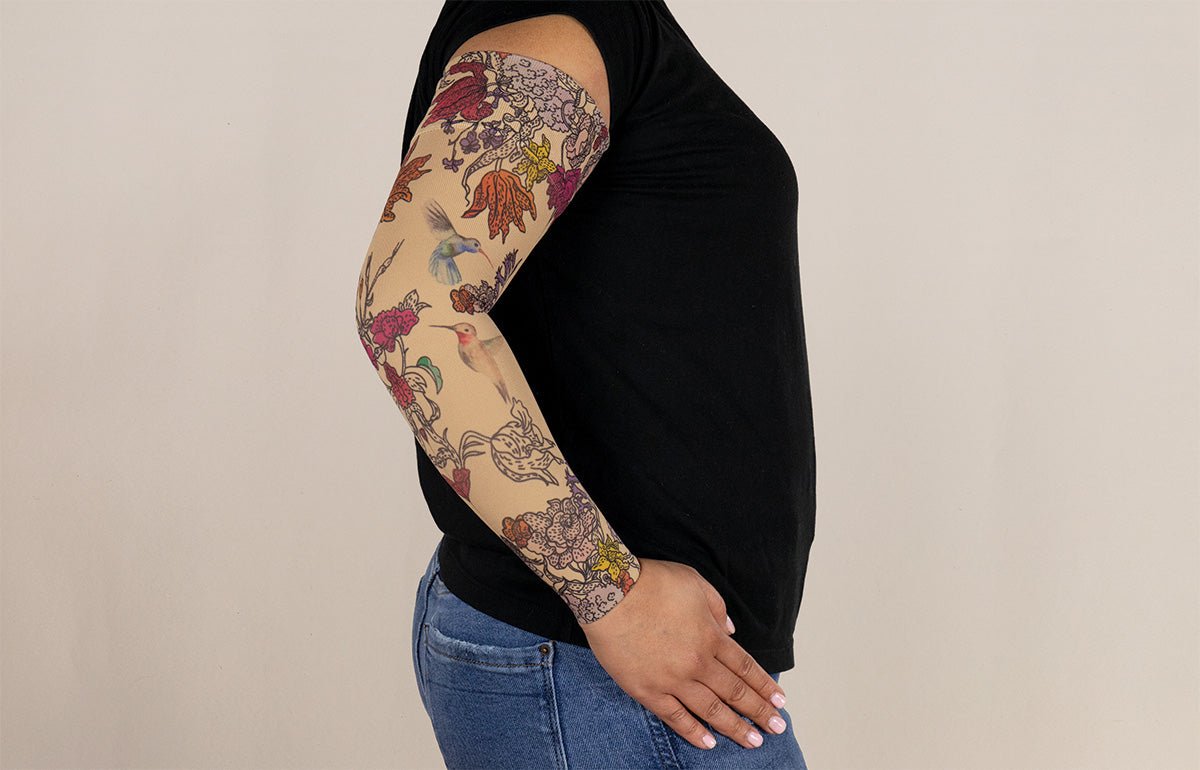 Oops Rack: Hummingbird Gradient Compression Arm Sleeve - LympheDIVAs
