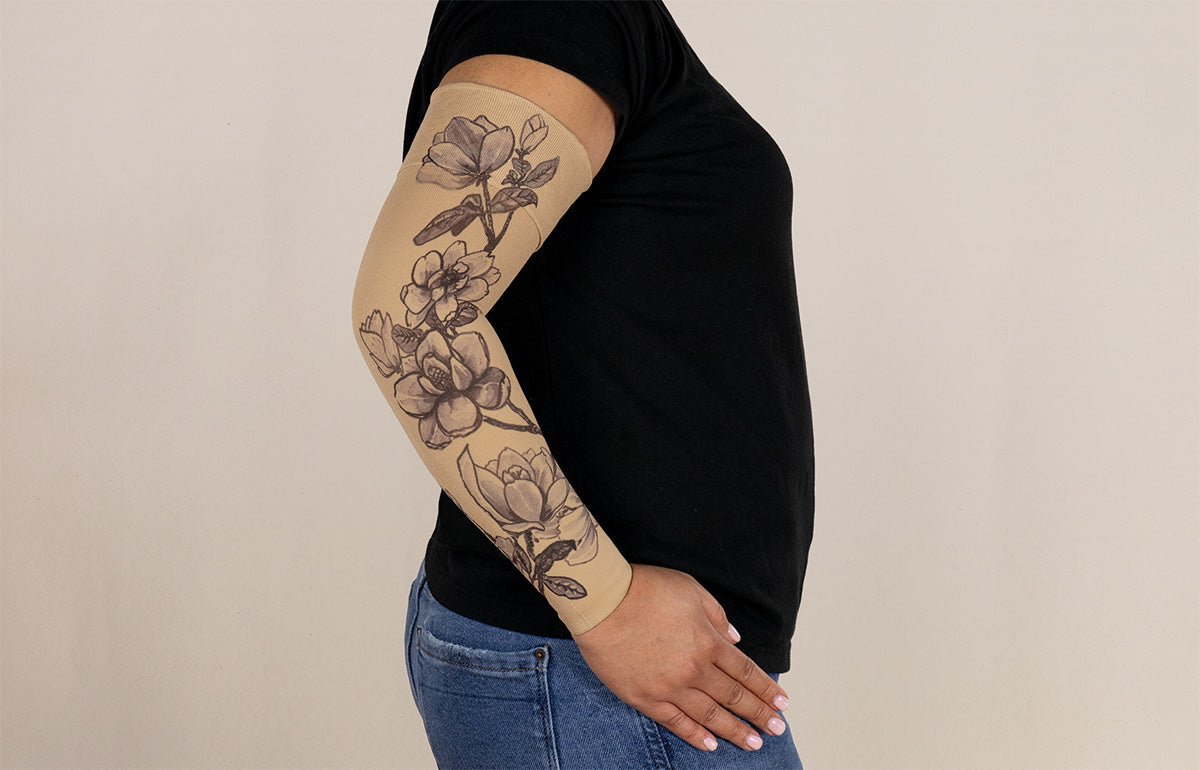 Oops Rack: Magnolia Gradient Compression Arm Sleeve - LympheDIVAs