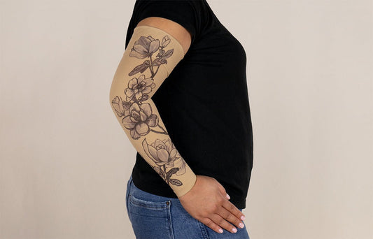 Oops Rack: Magnolia Gradient Compression Arm Sleeve - LympheDIVAs