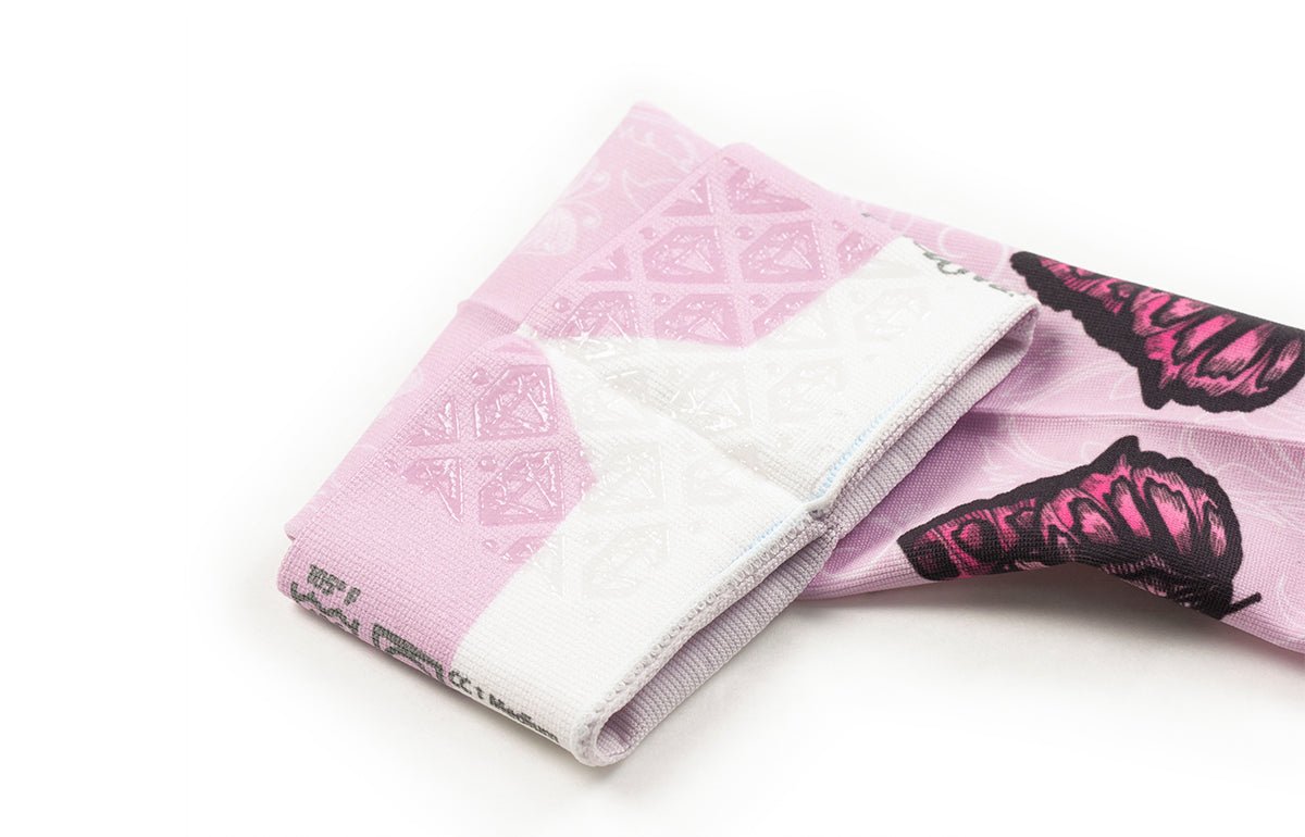 Oops Rack: Mariposa Pink Gradient Compression Arm Sleeve - LympheDIVAs