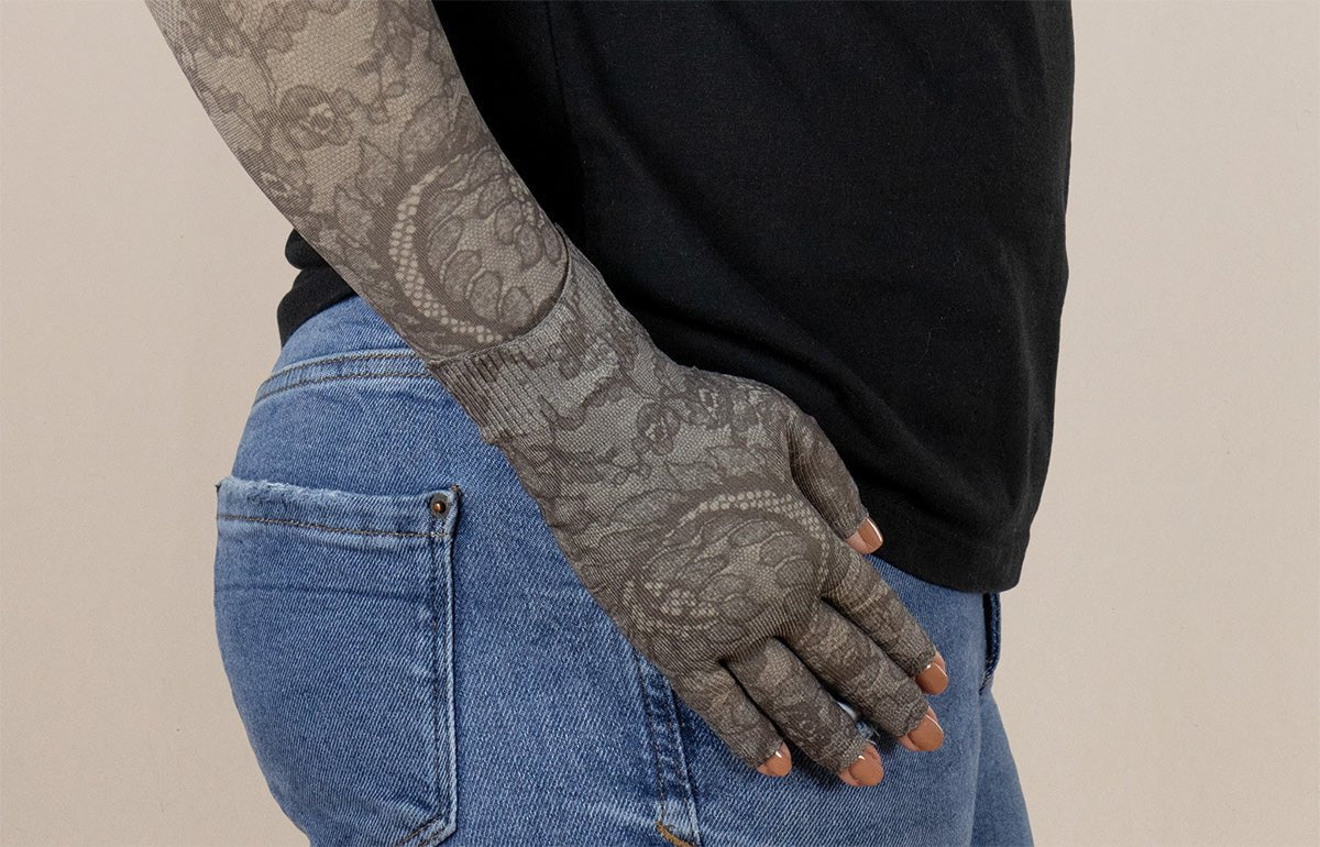 Oops Rack: Midnight Lace Gradient Compression Glove - LympheDIVAs