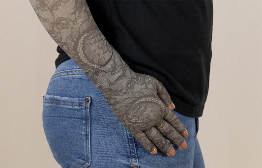 Oops Rack: Midnight Lace Gradient Compression Glove - LympheDIVAs