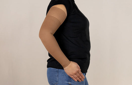 Oops Rack: Mocha Gradient Compression Arm Sleeve - LympheDIVAs