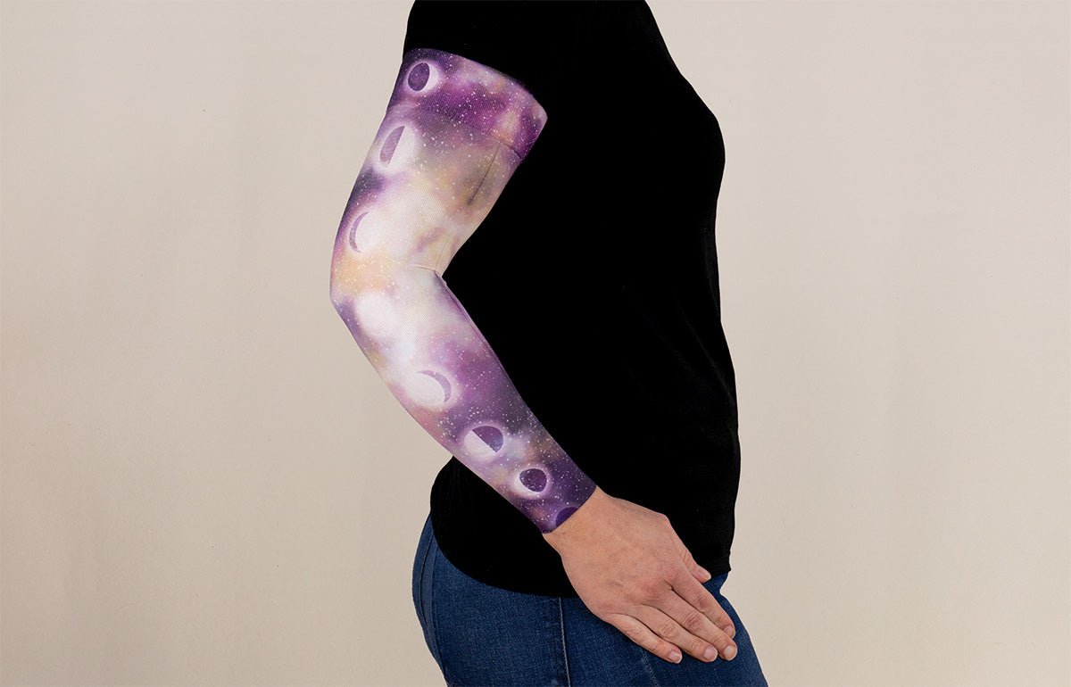 Oops Rack: Phases Gradient Compression Arm Sleeve - LympheDIVAs
