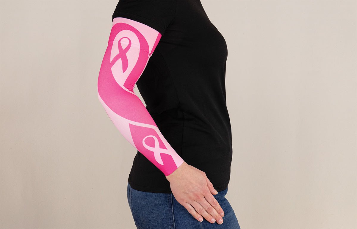 Oops Rack: Ribbon Gradient Compression Arm Sleeve - LympheDIVAs