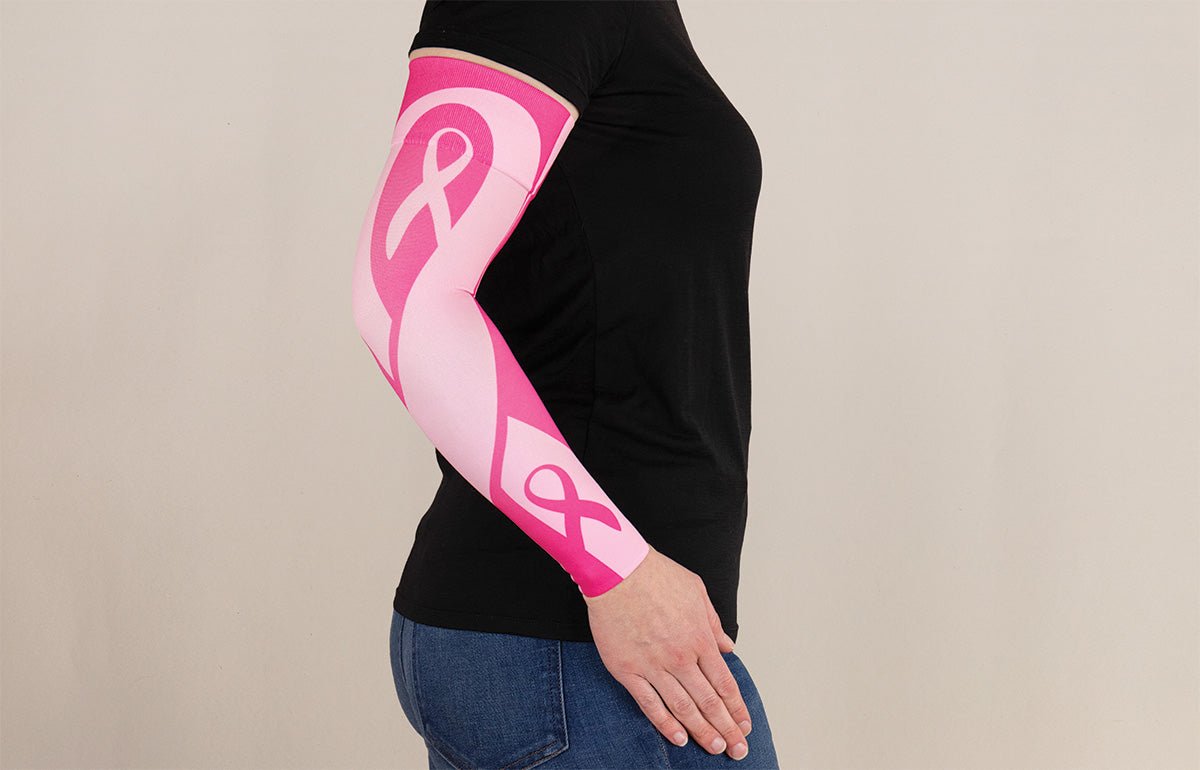 Oops Rack: Ribbon Gradient Compression Arm Sleeve - LympheDIVAs