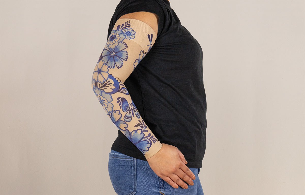 Oops Rack: Serenity Gradient Compression Arm Sleeve - LympheDIVAs