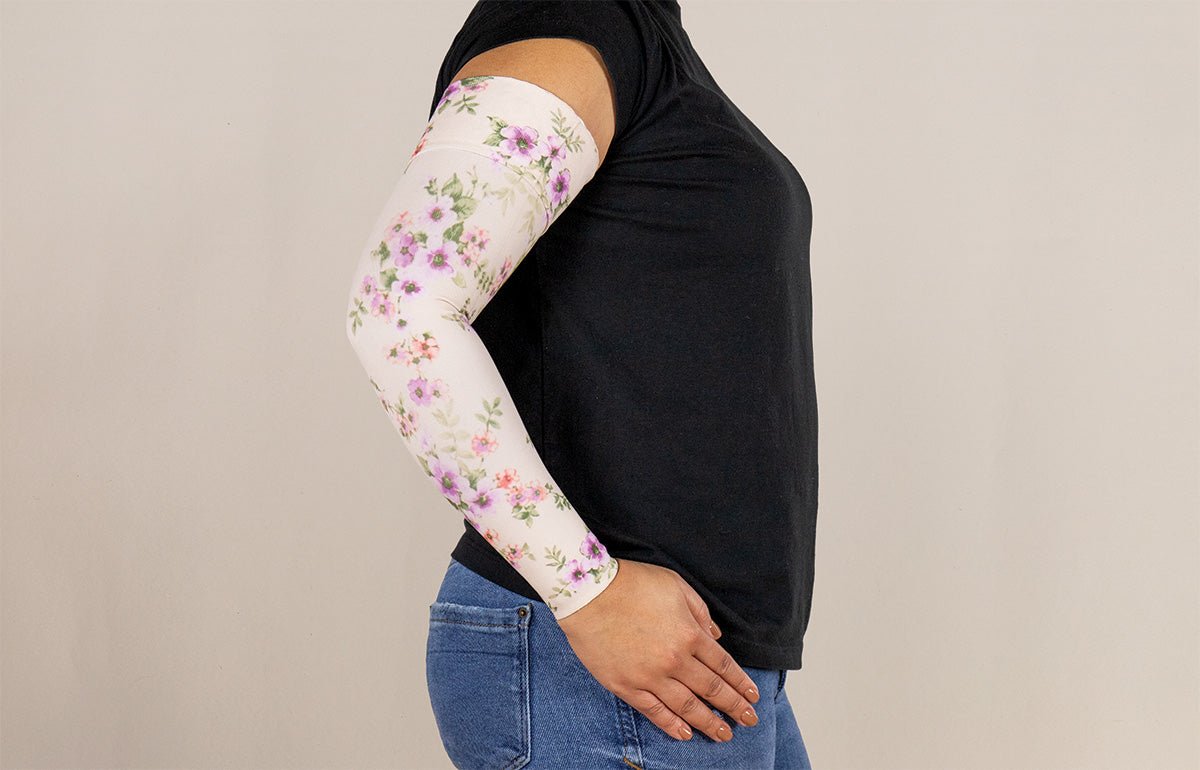 Oops Rack: Tranquility Gradient Compression Arm Sleeve - LympheDIVAs