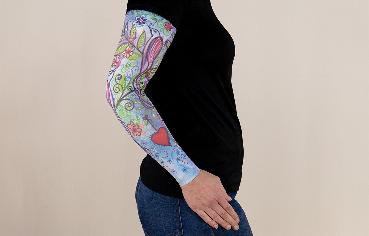 Oops Rack: Tutu Gradient Compression Arm Sleeve - LympheDIVAs