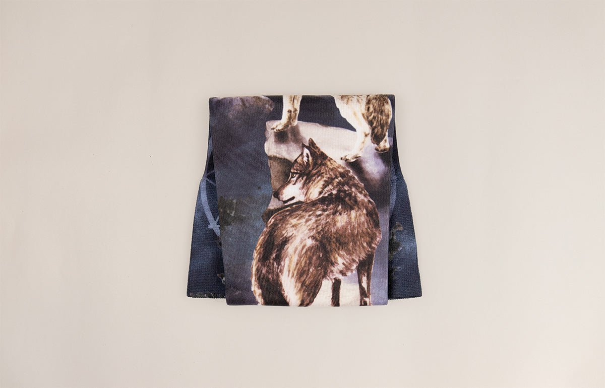 Oops Rack: Wolf Song Gradient Compression Arm Sleeve - LympheDIVAs