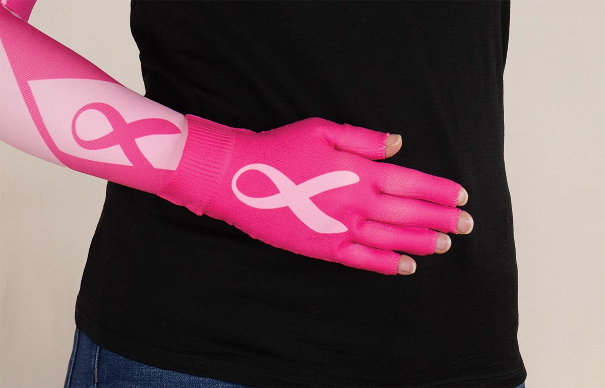 Oops Rack:Ribbon Gradient Compression Glove - LympheDIVAs