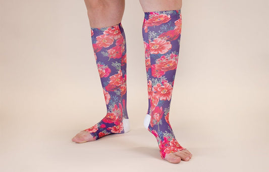 Poppy LONG Gradient Compression Socks - LympheDIVAs