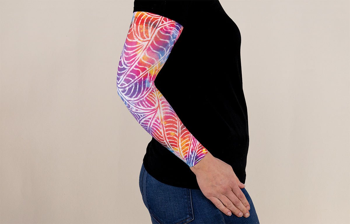 Psychedelic Gradient Compression Arm Sleeve - LympheDIVAs