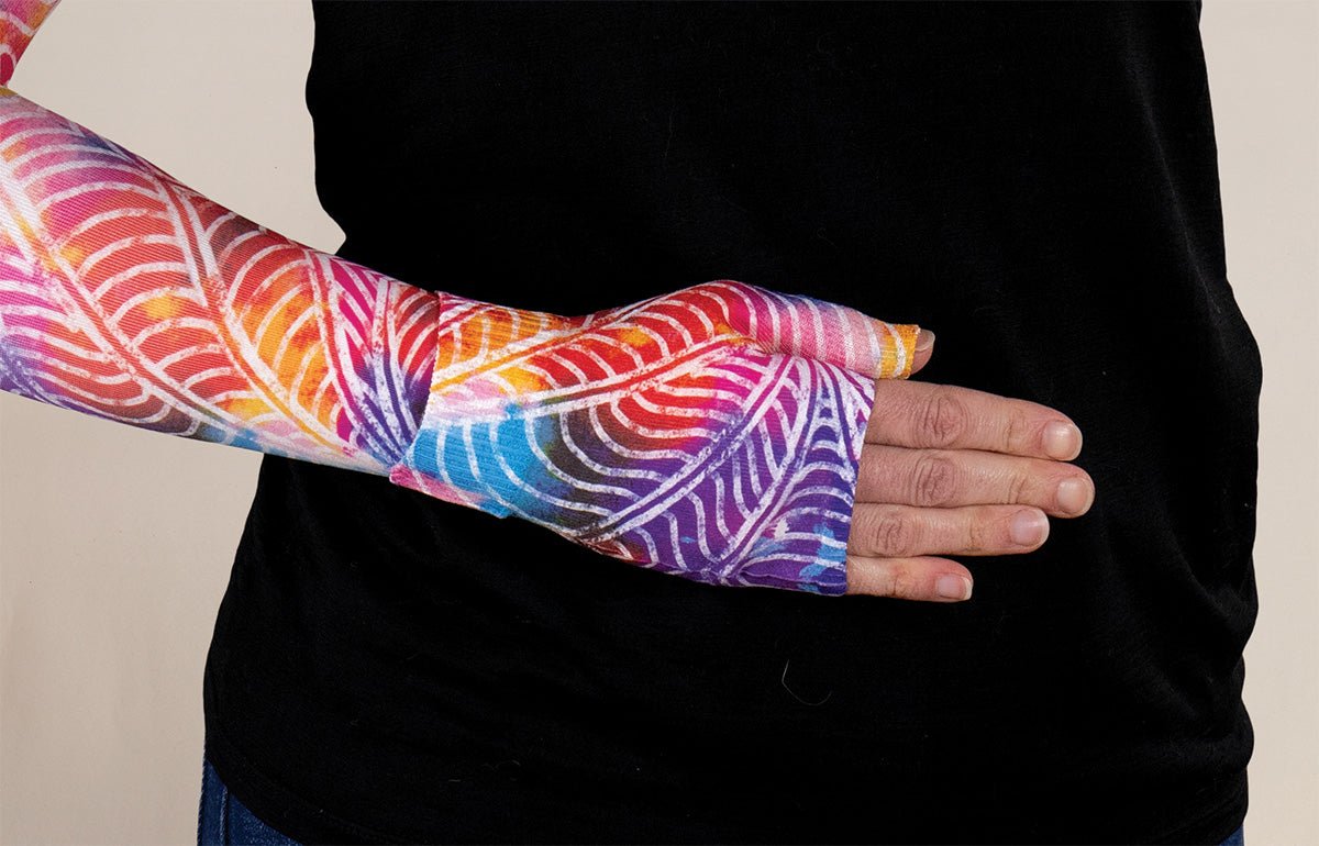Psychedelic Gradient Compression Gauntlet - LympheDIVAs