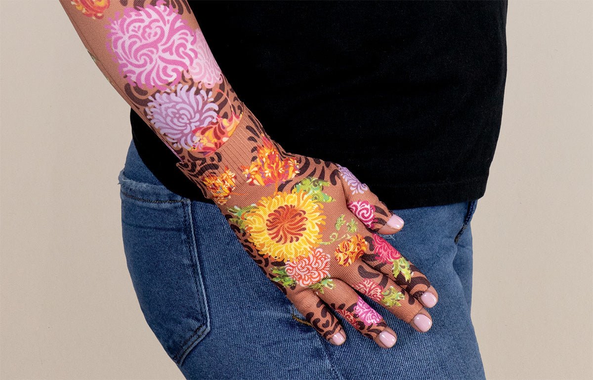 Pumpkin Spice Gradient Compression Glove - LympheDIVAs