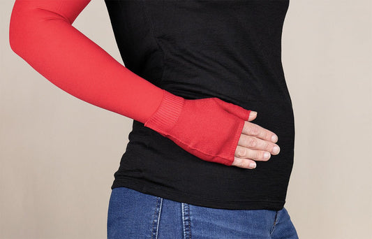 Red Gradient Compression Gauntlet - LympheDIVAs