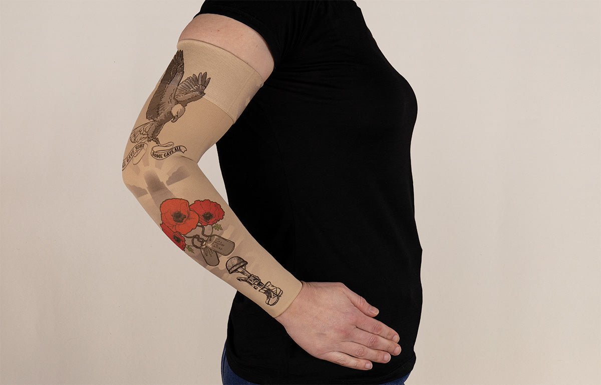 Remember Beige Gradient Compression Arm Sleeve - LympheDIVAs