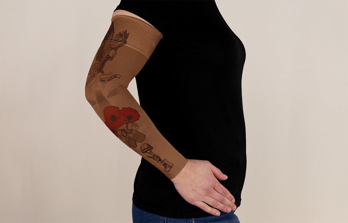 Remember Mocha Gradient Compression Arm Sleeve - LympheDIVAs