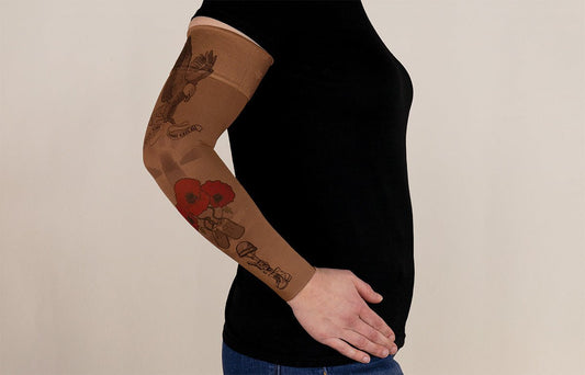 Remember Mocha Gradient Compression Arm Sleeve - LympheDIVAs
