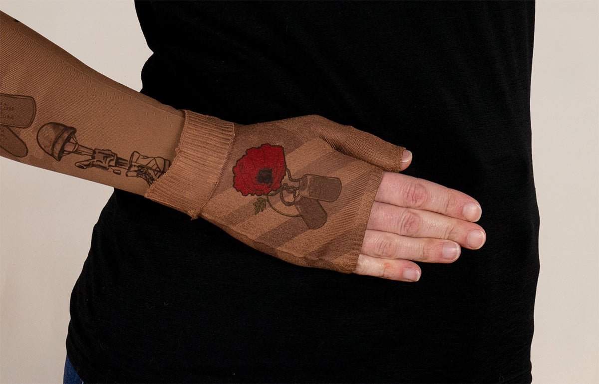 Remember Mocha Gradient Compression Gauntlet - LympheDIVAs