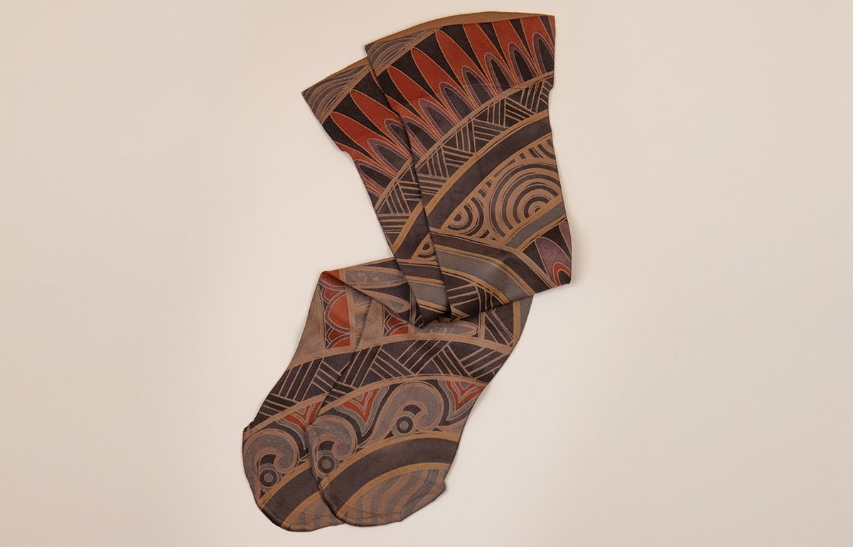 Rhythm Mocha LONG Gradient Compression Socks - LympheDIVAs