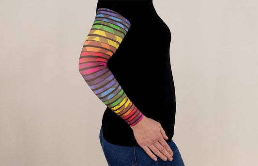 Roller Disco Gradient Compression Arm Sleeve - LympheDIVAs