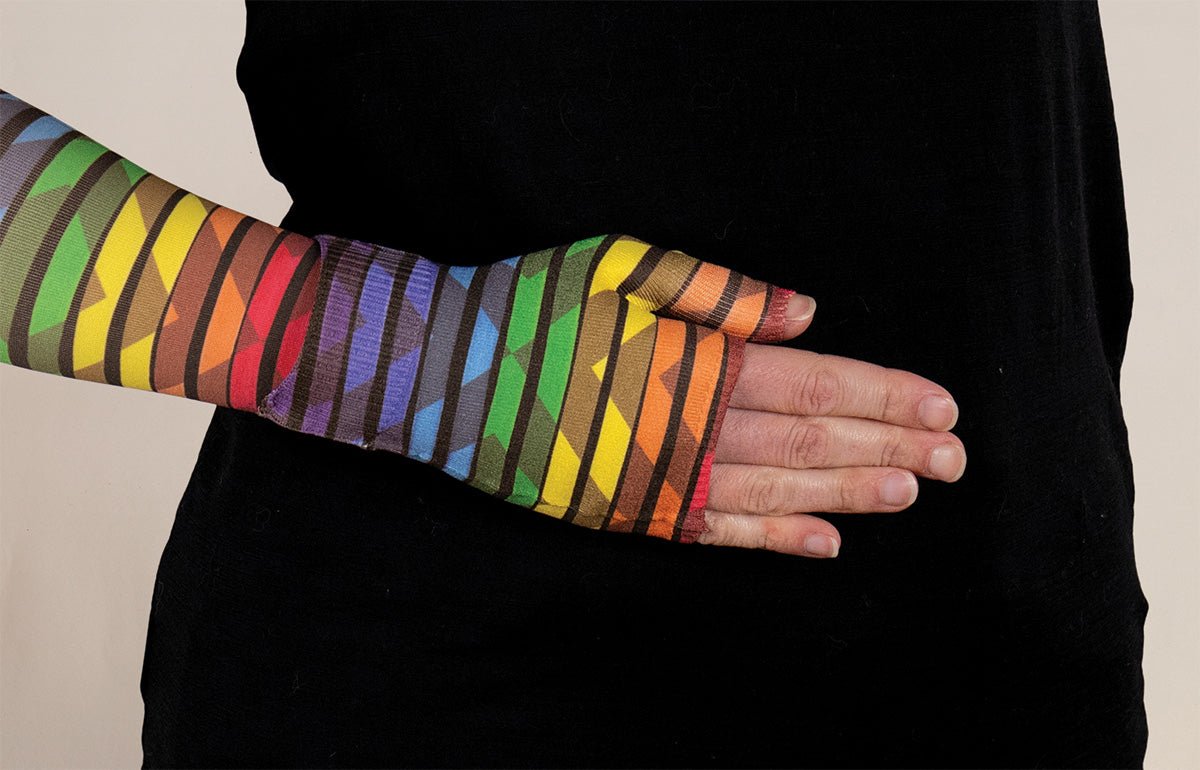 Roller Disco Gradient Compression Gauntlet - LympheDIVAs