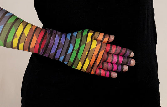 Roller Disco Gradient Compression Glove - LympheDIVAs