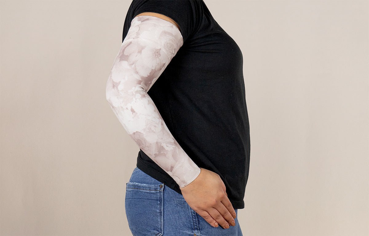 Romantic Rose Gradient Compression Arm Sleeve - LympheDIVAs
