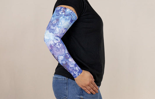 Sapphire Gradient Compression Arm Sleeve - LympheDIVAs