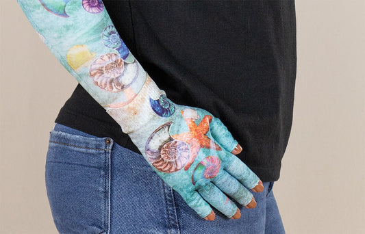 Sea Breeze Gradient Compression Glove - LympheDIVAs
