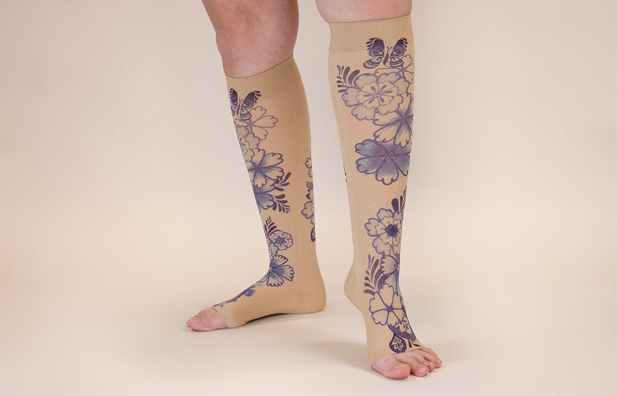 Serenity Beige Gradient Compression Socks – LympheDIVAs