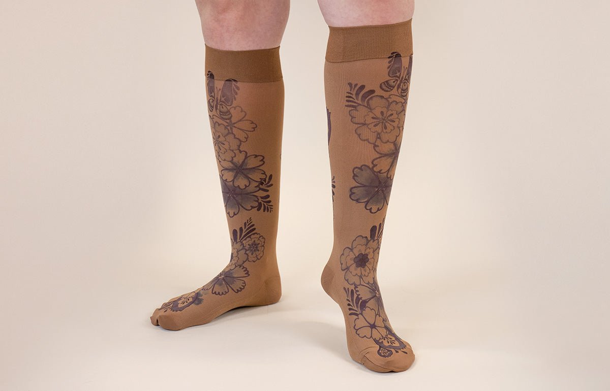 Serenity Mocha Gradient Compression Socks - LympheDIVAs