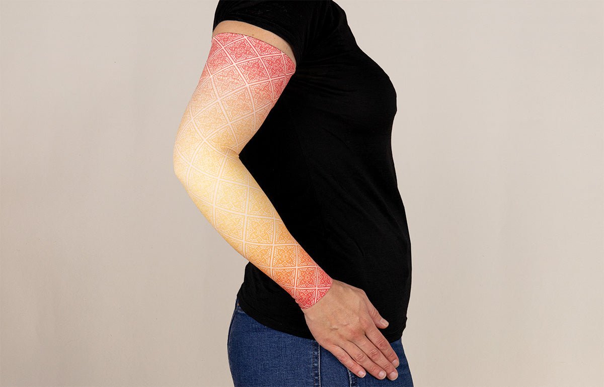 Sunrise Gradient Compression Arm Sleeve - LympheDIVAs